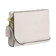 Coach Slim Crossbody Bag Pebbled Leather-Gold-Chalk