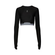 On Train Long Sleeve Crop Black