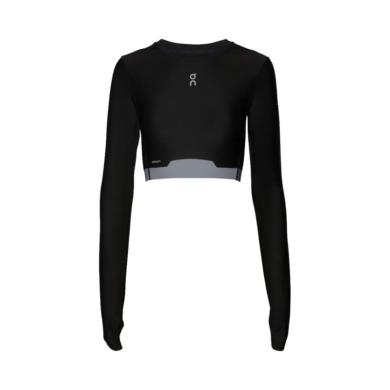 On Train Long Sleeve Crop Black