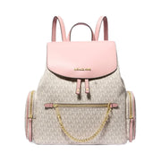 Michael Kors Jet Set Large Logo Backpack Pwd Blsh Mlt