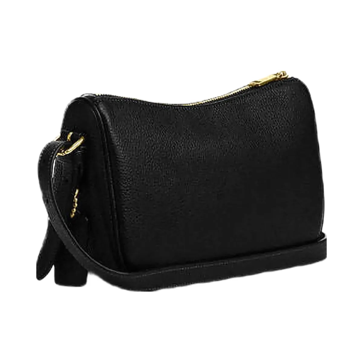 Coach Kailey Shoulder Bag Pebbled Leather-Gold-Black