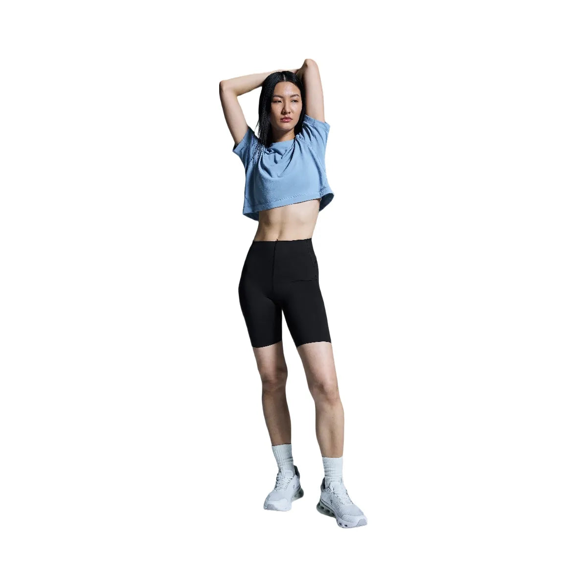 On Train-T Crop Chambray