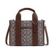 Coach Smith Tote Bag 24 In Signature Jacquard Signature Jacquard-Silver-Oak-Maple