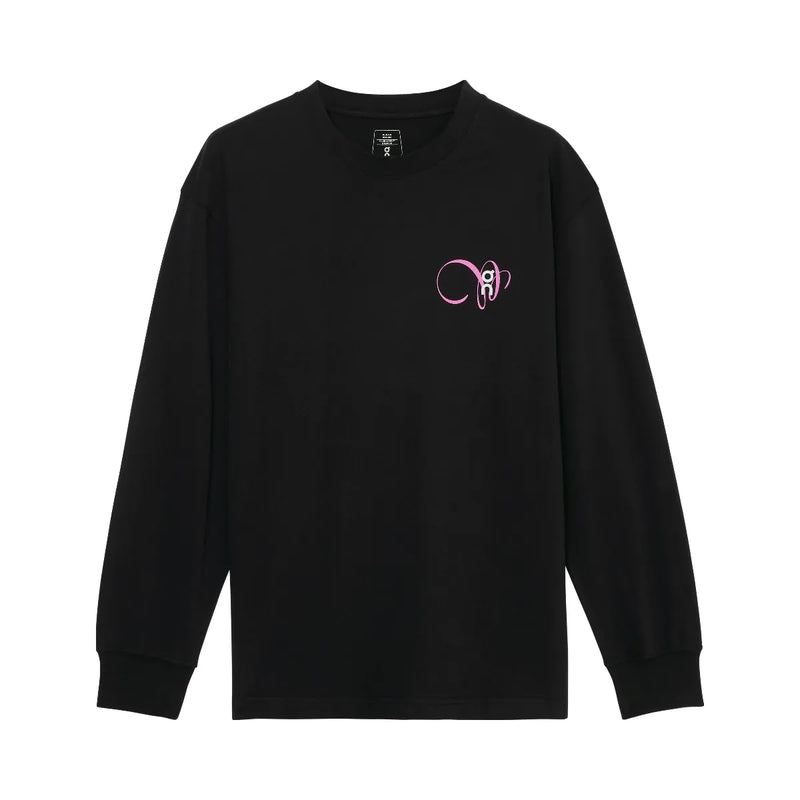On Club Long-T Graphic Black