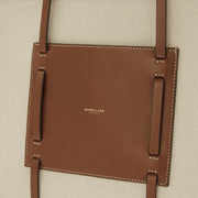 DeMellier The Capri salt & pepper canvas tan smooth