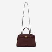 DeMellier The Midi Hudson burgundy small grain