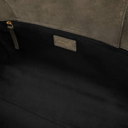 DeMellier The Midi Hudson deep olive suede & deep olive smooth