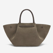 DeMellier The Midi New York deep olive suede & deep olive smooth