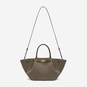 DeMellier The Midi New York deep olive suede & deep olive smooth
