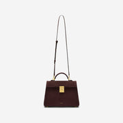 DeMellier The Midi Paris burgundy suede & burgundy smooth