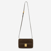 DeMellier The Paris Crossbody mocha suede & mocha smooth