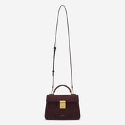 DeMellier The Paris burgundy suede
