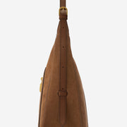 DeMellier The Siena Hobo deep tan suede & deep tan small grain