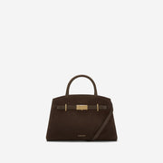 DeMellier The Small Hudson mocha suede & mocha smooth
