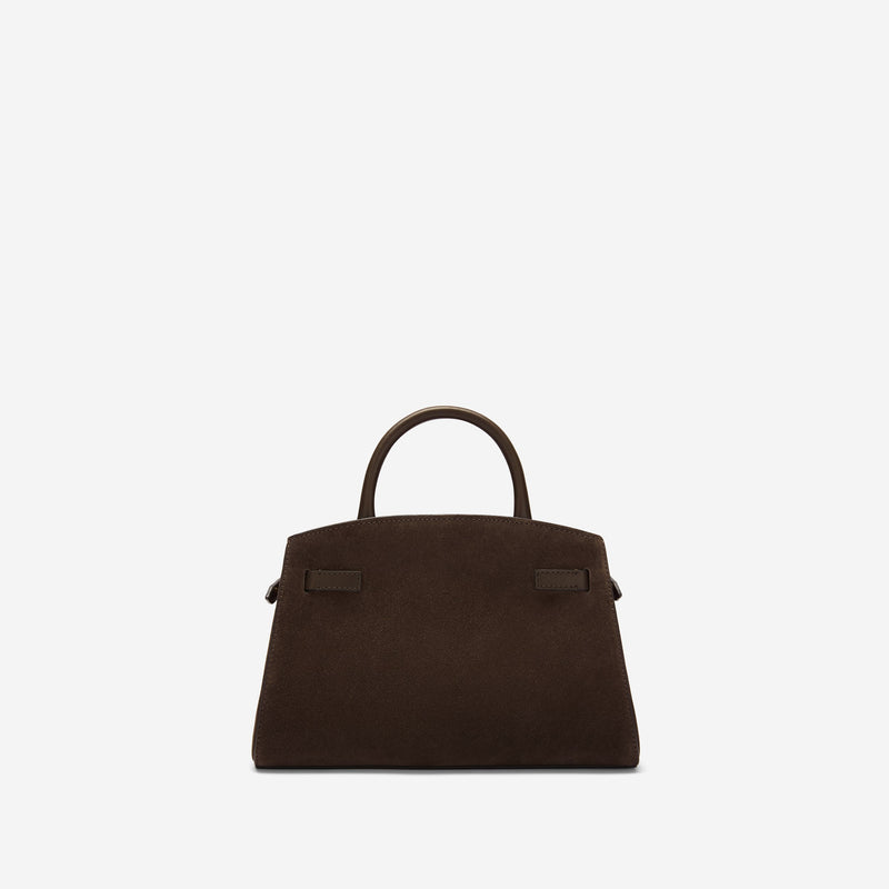DeMellier The Small Hudson mocha suede & mocha smooth