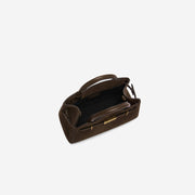 DeMellier The Small Hudson mocha suede & mocha smooth