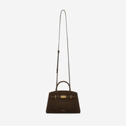 DeMellier The Small Hudson mocha suede & mocha smooth