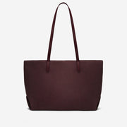 DeMellier The Tokyo Tote burgundy suede & burgundy smooth
