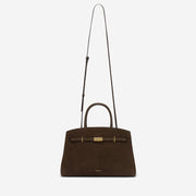 DeMellier The Midi Hudson mocha suede & mocha smooth