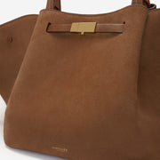 DeMellier The Midi New York deep tan suede & tan smooth