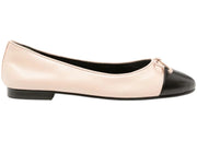 Tory Burch Cap Toe Ballet Rose Pink Perfect Black (Women's)