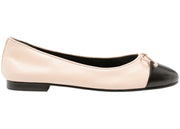 Tory Burch Cap Toe Ballet Rose Pink Perfect Black (Women's)