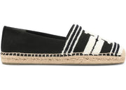 Tory Burch Double T Espadrille Nero Light Alabaster (Women's)
