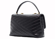 Tory Burch Kira Chevron Small Convertible Shoulder Bag Black