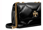 Tory Burch Kira Diamond Quilt Small Convertible Shoulder Bag Black