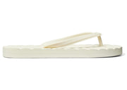 Tory Burch Kira Flip Flops Ivory White (Women's)