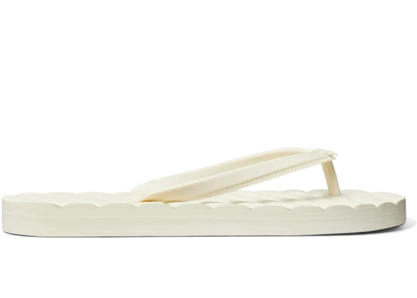 Tory Burch Kira Flip Flops Ivory White (Women's)