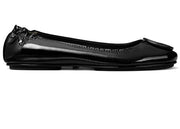 Tory Burch Minnie Travel Ballet Flats Black Patent (Women's)