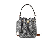 Tory Burch T Monogram Bucket Bag Navy