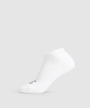 Gymshark Trainer Socks 3Pk White