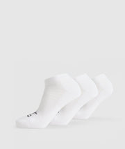 Gymshark Trainer Socks 3Pk White