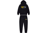 Trapstar Decoded Chenille Hooded Tracksuit Black/Yellow