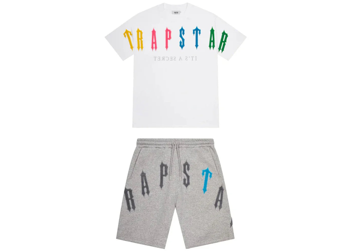 Trapstar Irongate Arch 2.0 Shorts Set White/Candy