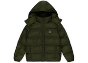 Trapstar Irongate Detachable Hooded Puffer Jacket Olive