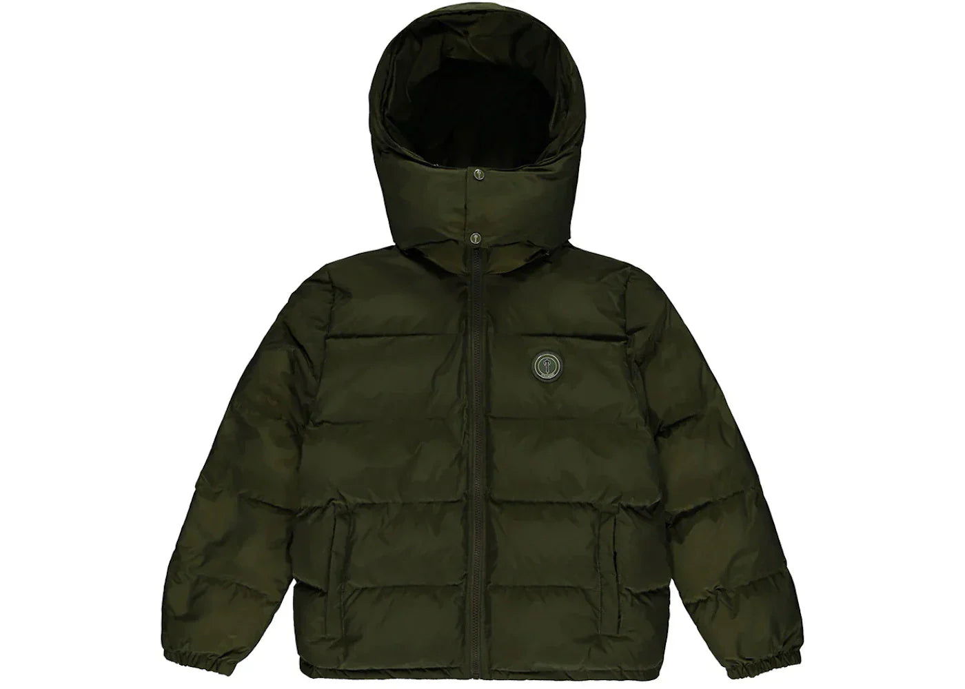 Trapstar Irongate Detachable Hooded Puffer Jacket Olive