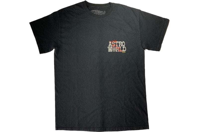 Travis Scott Astroworld Tour Wish You Were Here T-Shirt Black