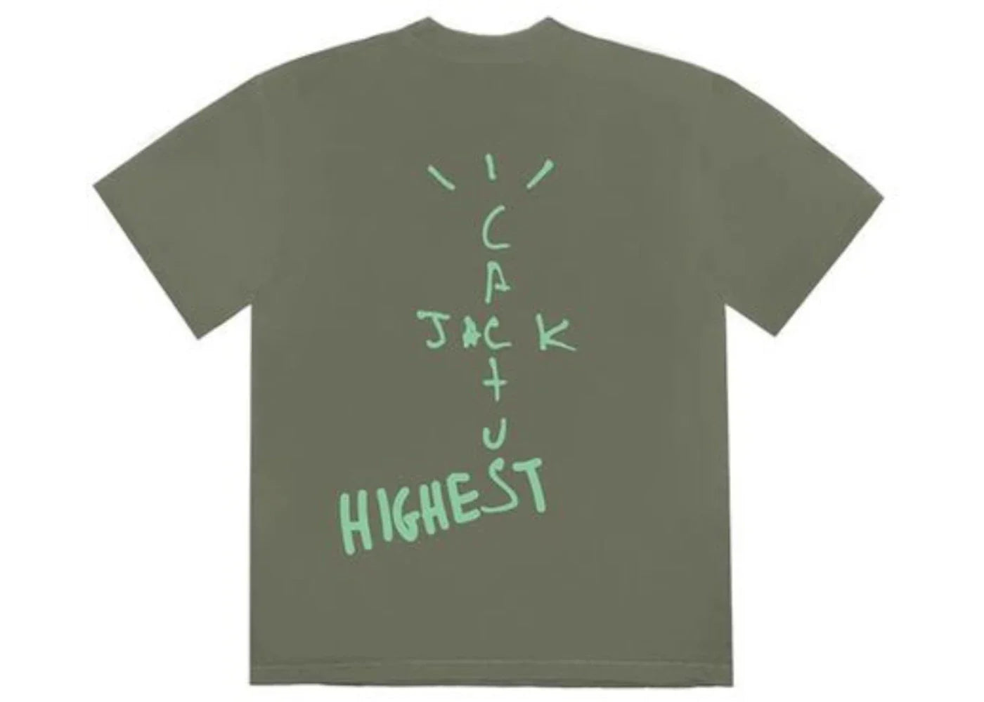Travis Scott Jordan Cactus Jack Highest T-Shirt Olive