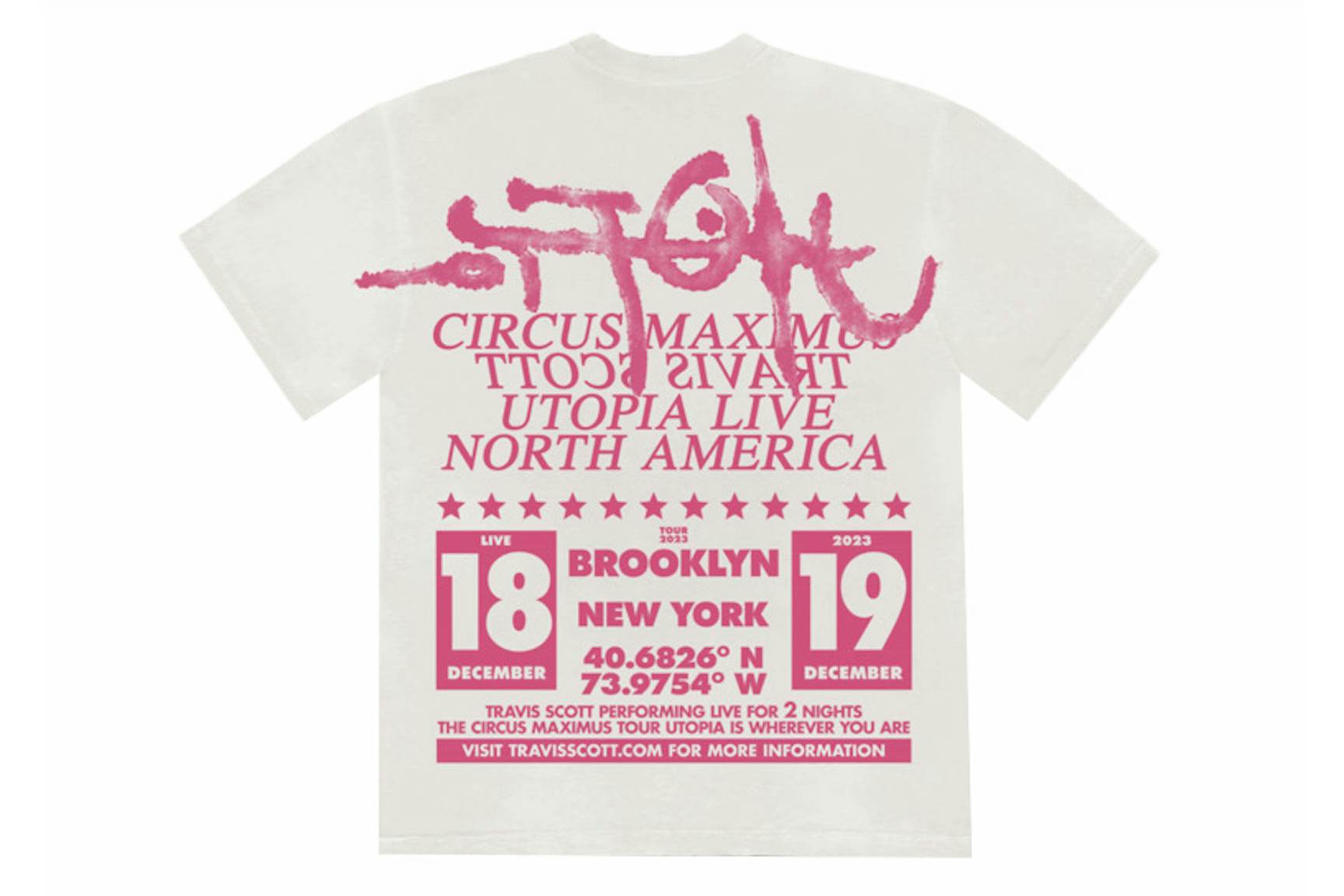 Travis Scott Utopia Is In Brooklyn T-Shirt White