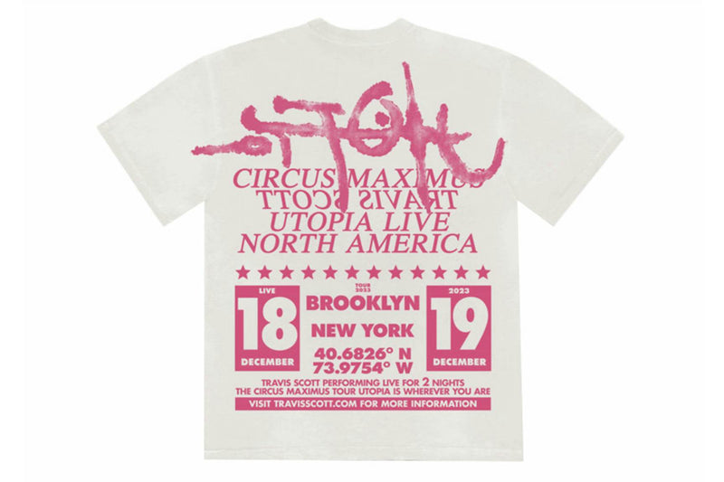 Travis Scott Utopia Is In Brooklyn T-Shirt White