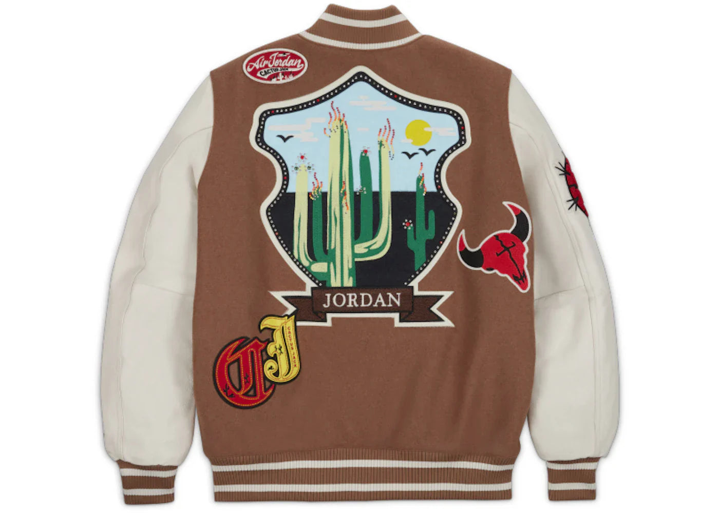 Travis Scott x Jordan Varsity Jacket (Asia Sizing) Antique Brown