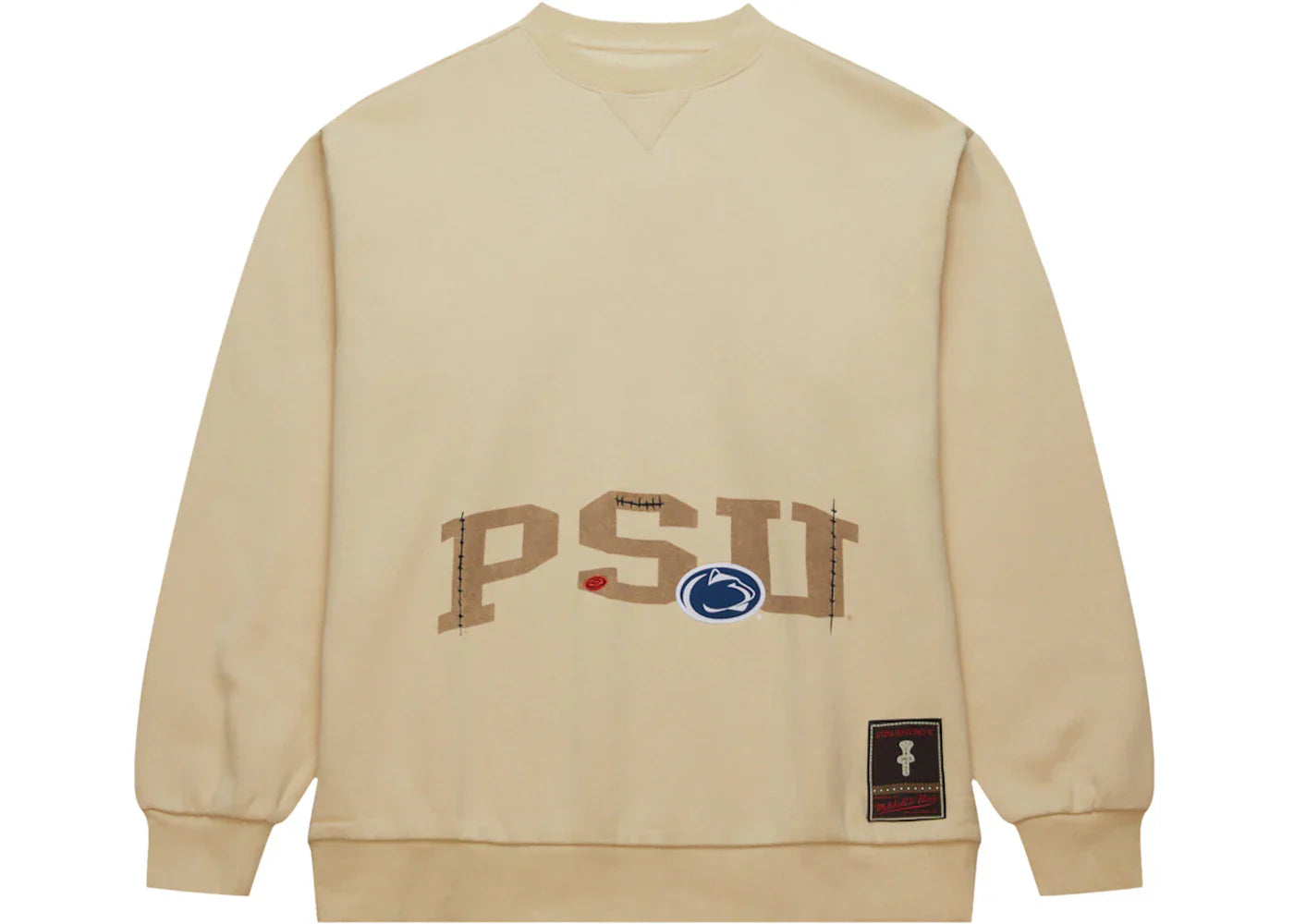 Travis Scott x Mitchell & Ness Penn State Nittany Lions Pullover Sweatshirt Tan