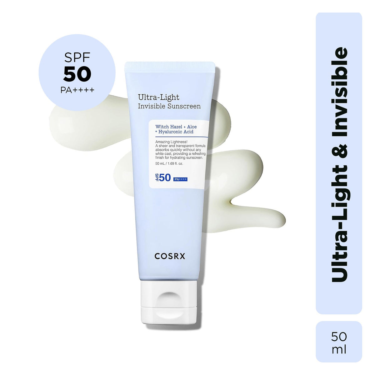 COSRX Ultra-Light Invisible Sunscreen SPF50 PA++++ (50 ml) - COSRX
