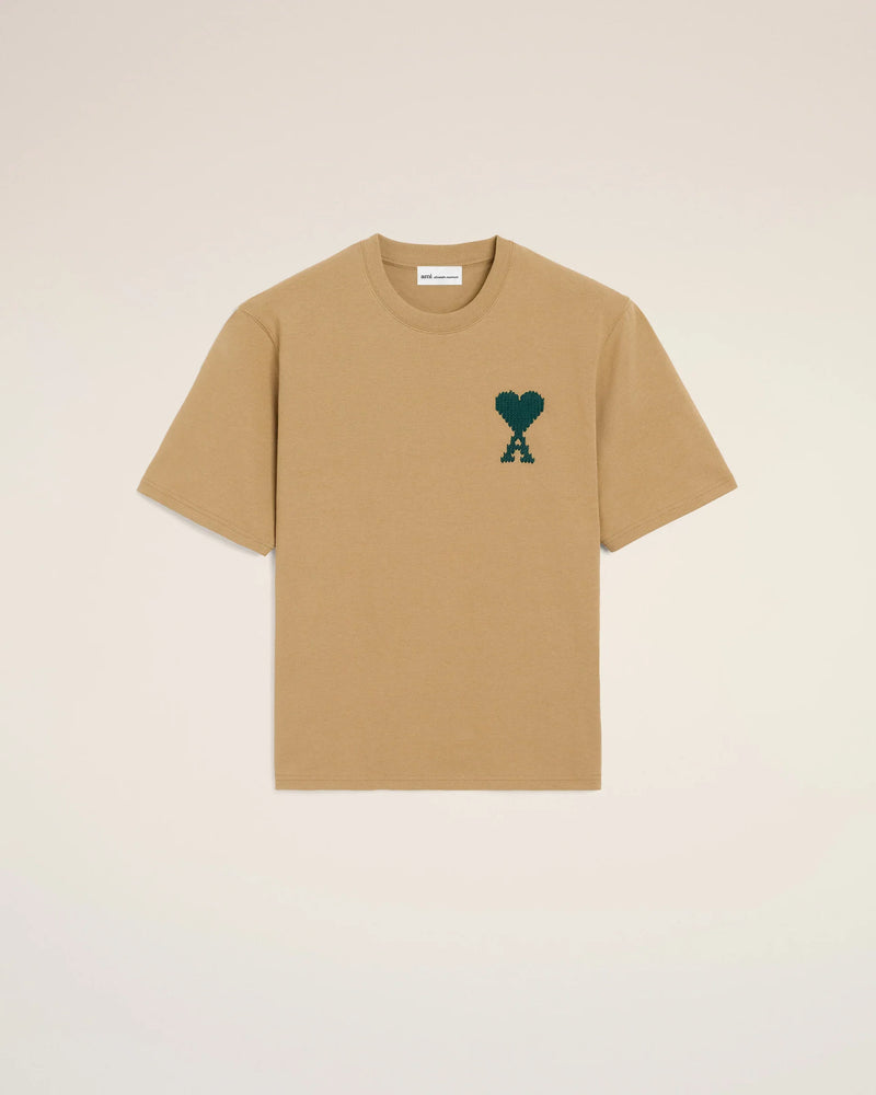 Beige Cotton Ami De Coeur T-Shirt T-Shirt Ami de Coeur in a heavy cotton jersey
