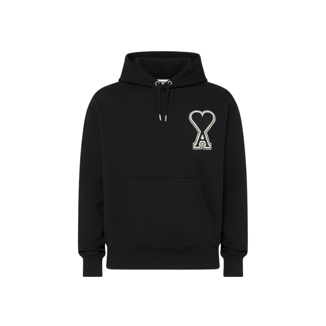 Ami de Coeur Cotton Hoodie (Black)