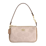 Coach Nolita 19 In Blocked Signature Canvas Tan