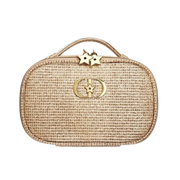 Dior Gold Makeup Bag